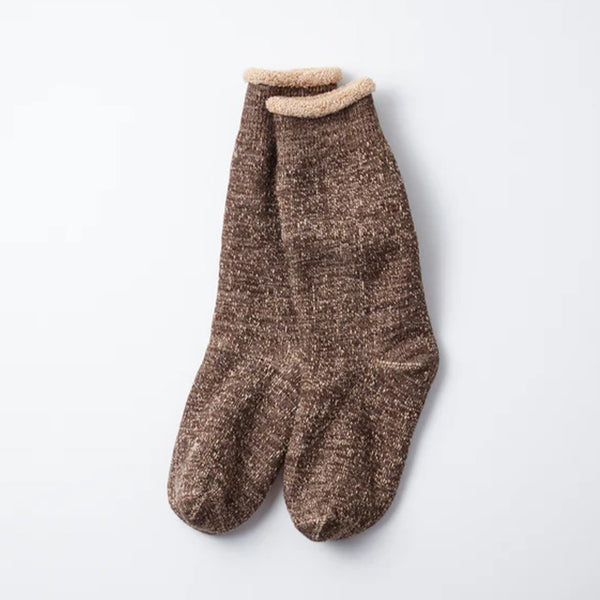 Rototo - Chaussettes double face - Marron foncé/Marron clair