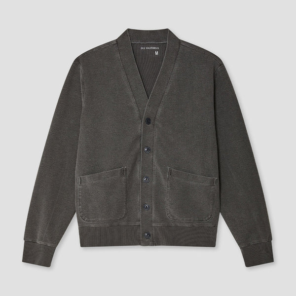 Save Khaki United - Cardigan Terry - Noir