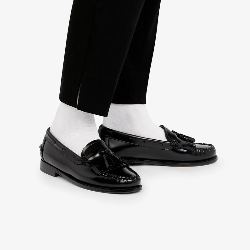 GH Bass - Mocassins Weejuns Esther Kiltie Tassel Loafers - Noir