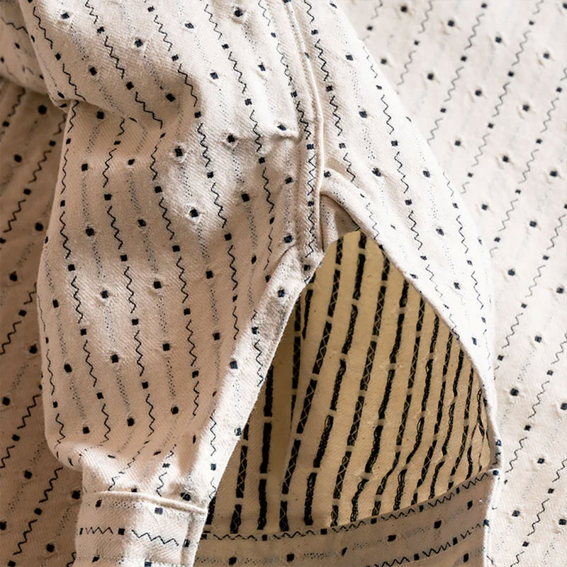 Prequel - Chemise à rayures indigo - Beige