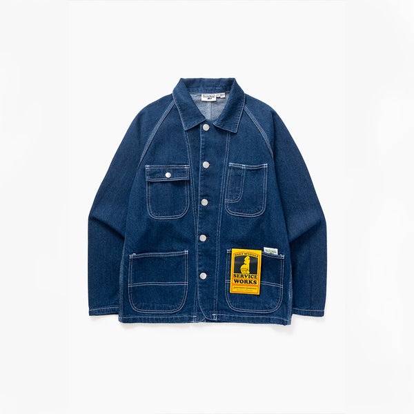 Service Works - Veste Jeans Coverall 2.0 - Bleu One Wash