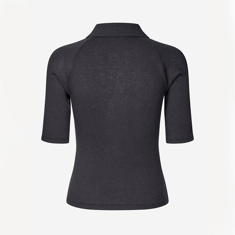 Samsoe Samsoe - Polo Sasonnet - Charcoal Art