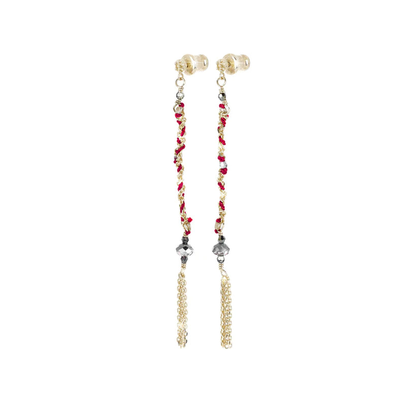 Marie Laure Chamorel - Boucles d'oreilles n°815 - Gold Red