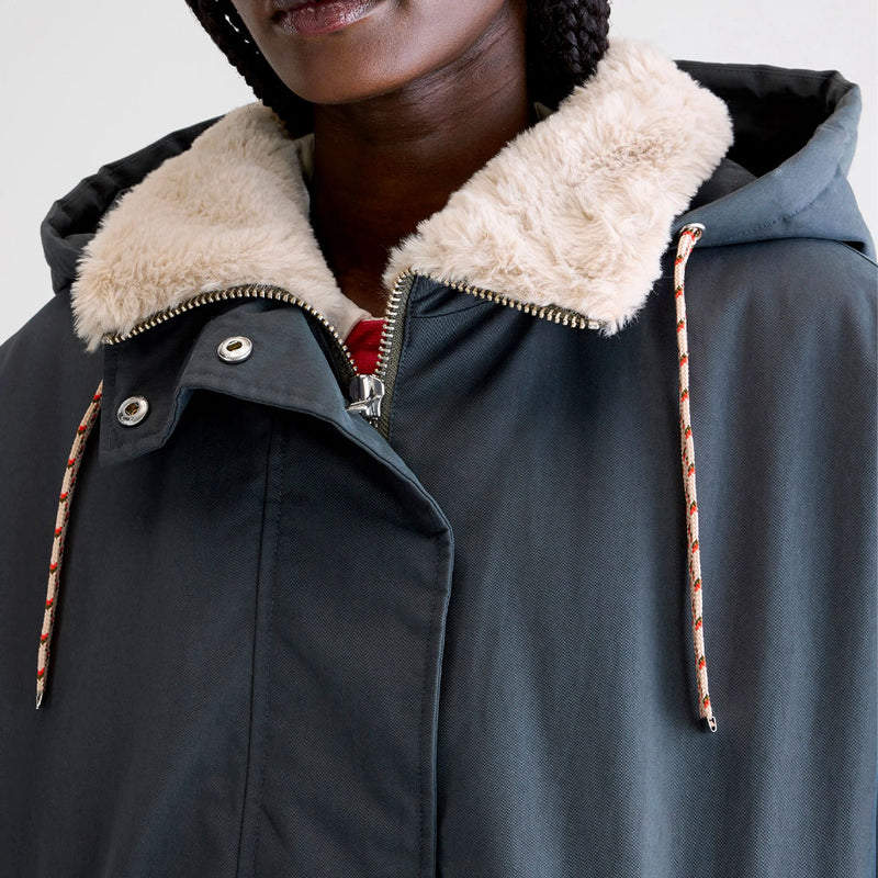 Bellerose - Parka à capuche Jade - Bleu Pirate
