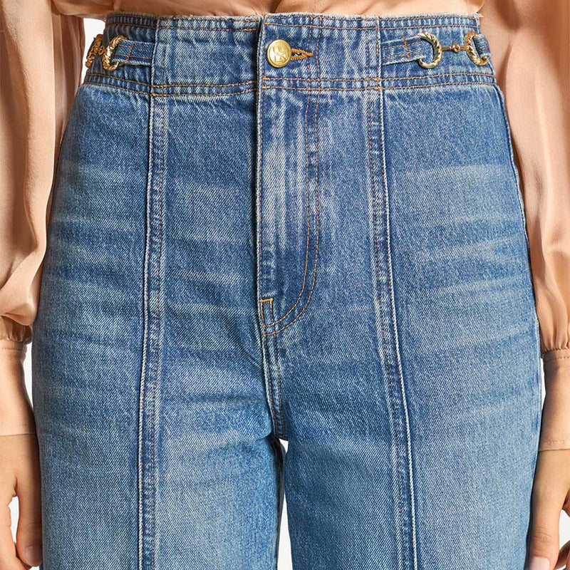 Ulla Johnson - Jeans The Delphine - Bleu Danube