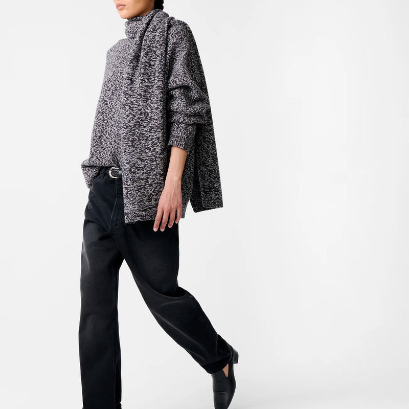 Studio Nicholson - Maille Hemyl - Marine mouliné