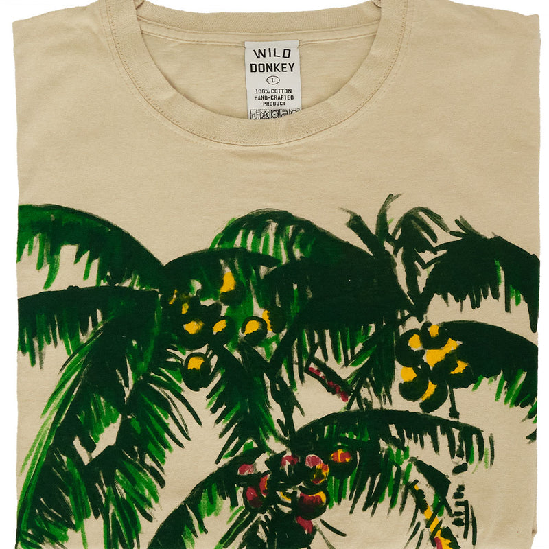 Wild Donkey - T Shirt Palm - Beige
