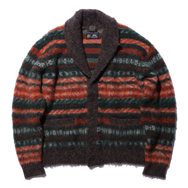 Beams Plus - Cardigan col châle Shaggy - Marron