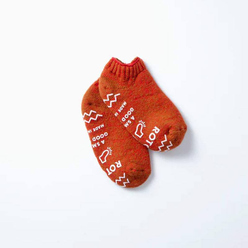 Rototo - Chaussettes Sockslipper - Rouge/Marron