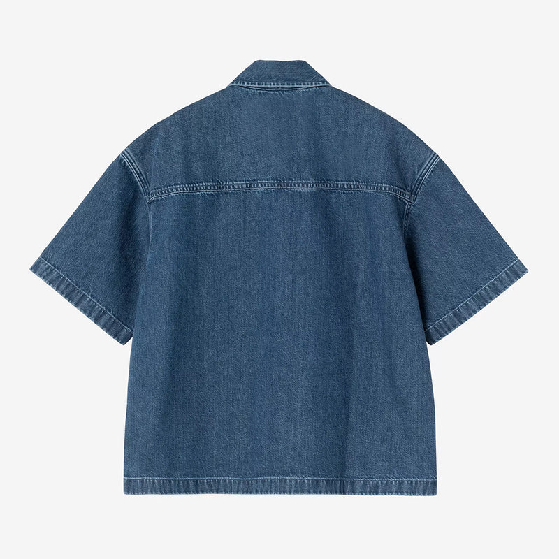 Carhartt WIP - W SS Lovilia Shirt - Stone Washed Blue – Merci Paris