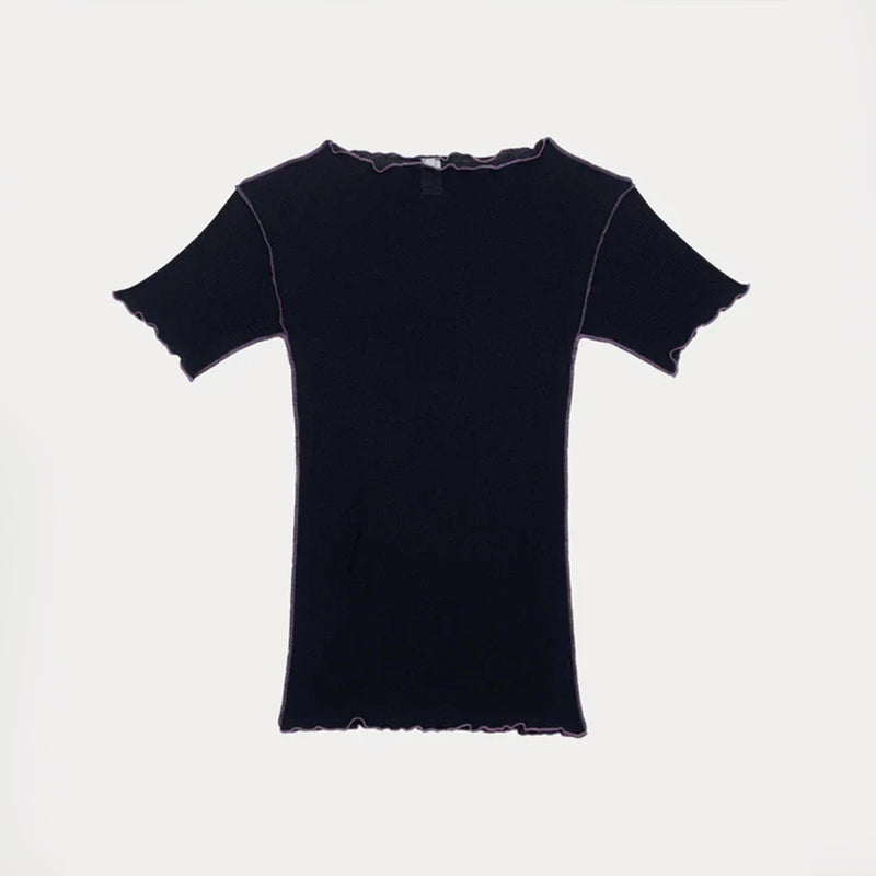 Baserange - T-Shirt Vein - Marine/Violet