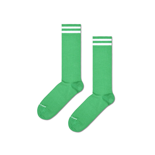 Happy Socks - Chaussettes Hautes Solid Sneaker - Vert