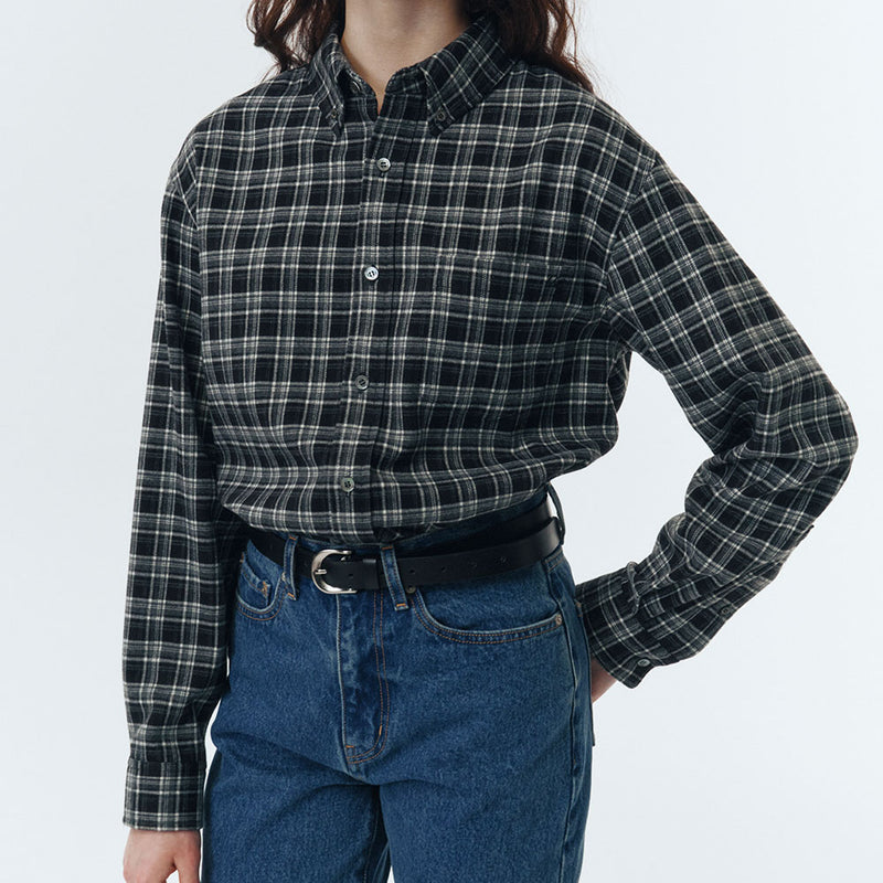 Dunst - Chemise Check Flannel - Noir