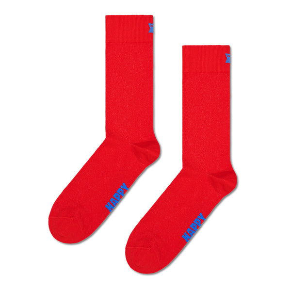 Happy Socks - Chaussettes Hautes Solid - Rouge