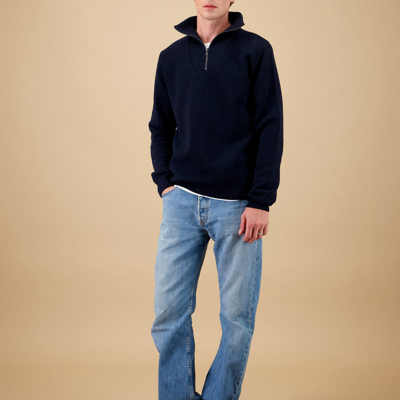 Nitto Knitwear - Pull Youri Camionneur - Marine