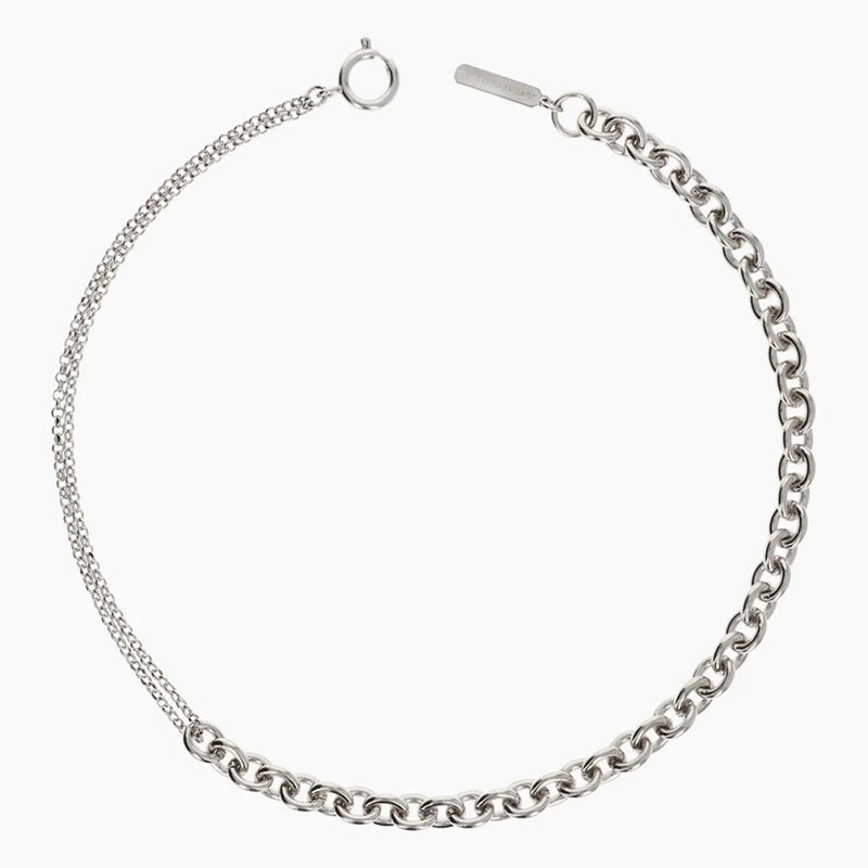 Silver Andrew Necklace by Justine Clenquet on Sale