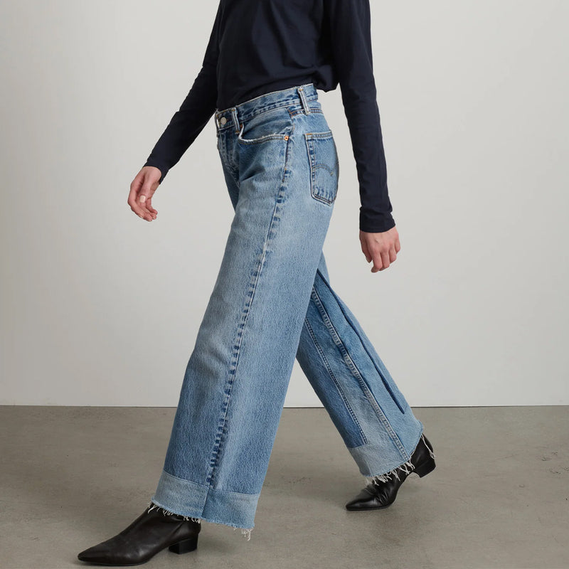 B Sides - Jeans Reworked Culotte - Vintage Indigo