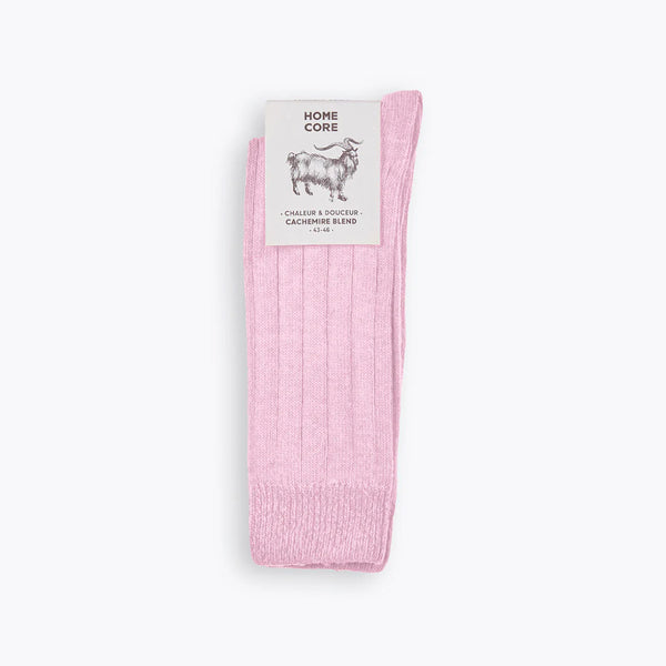 Homecore - Chaussettes Cachemire Mélange - Rose Blush