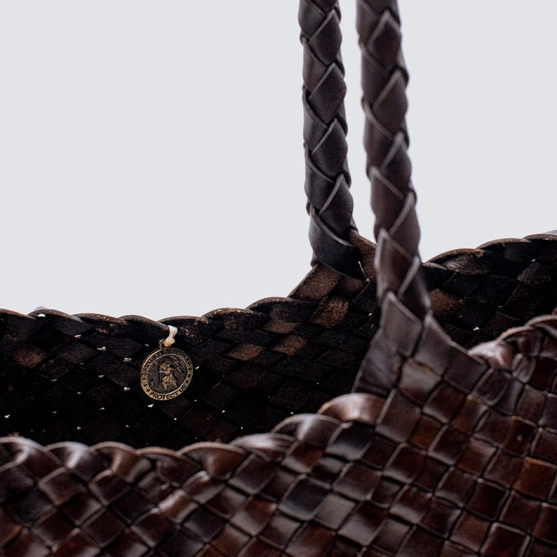 Dragon Diffusion - Sac Grand Santa Croce - Marron Foncé