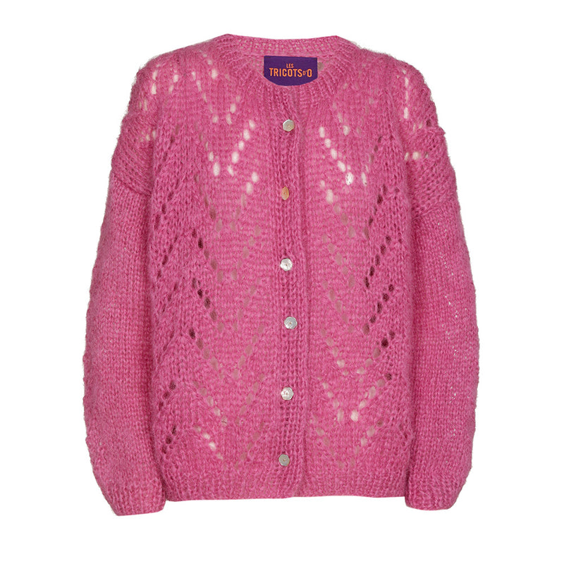 Les Tricots D'o - Cardigan - Fushia