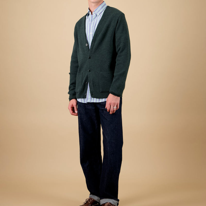 Nitto Knitwear - Cardigan Youri - Vert Fôret