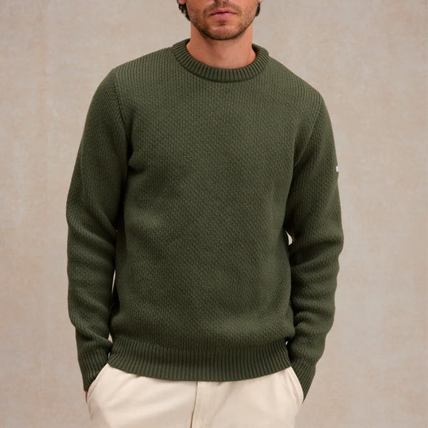 Le Minor - Pull Norvégien - Olive Kaki