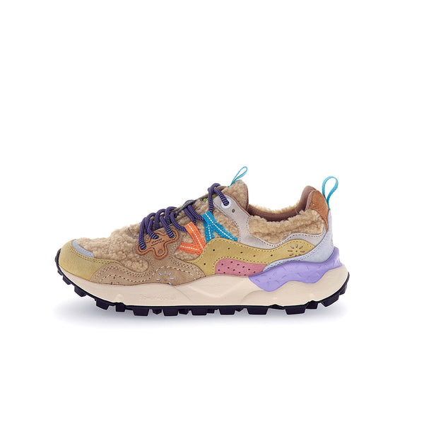 Flower Mountain - Baskets Yamano3 Suède Teddy - Beige