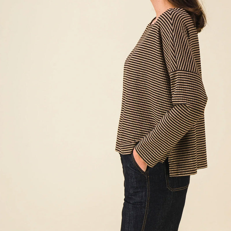 Sixsoeurs - Top Nelle - Marron & Doré