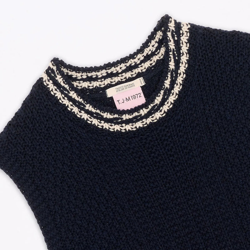 Tricots Jean Marc - Pull sans manches Meline - Marine