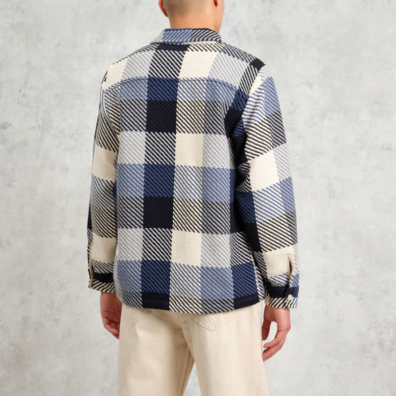 Wax London -  Surchemise Whiting - Marine & Ecru