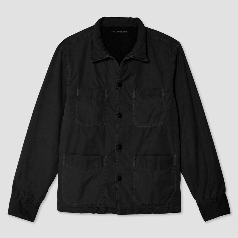 Save Khaki United - Veste Poplin Camp - Noir