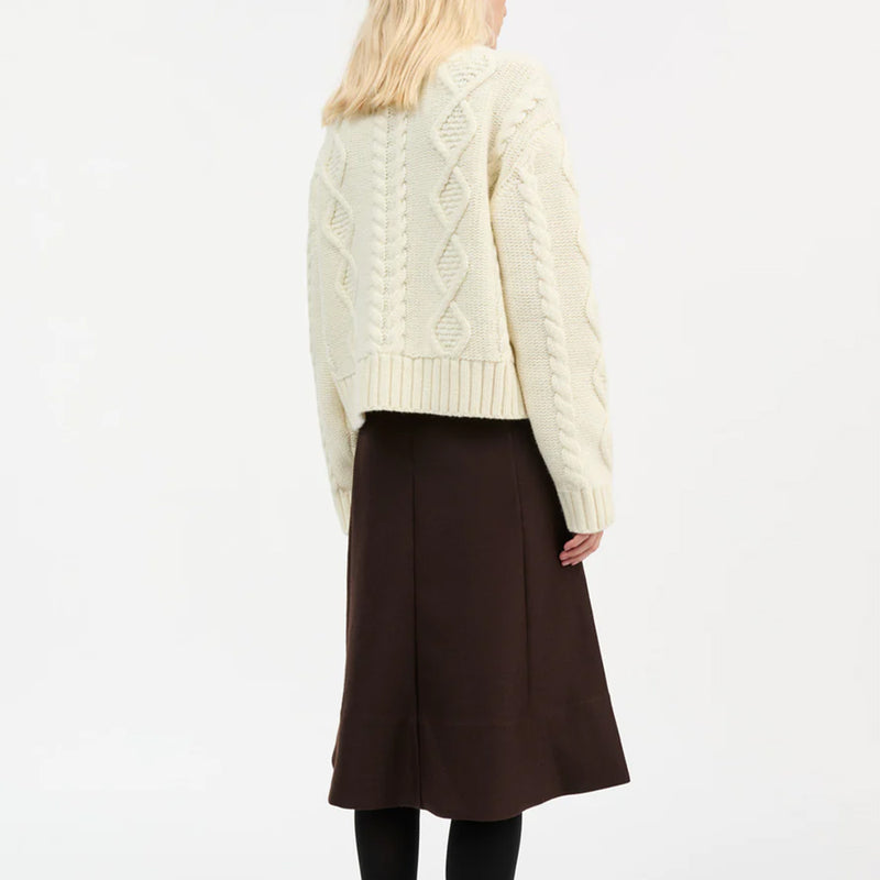 Skall Studio - Pull Col Rond - Ecru