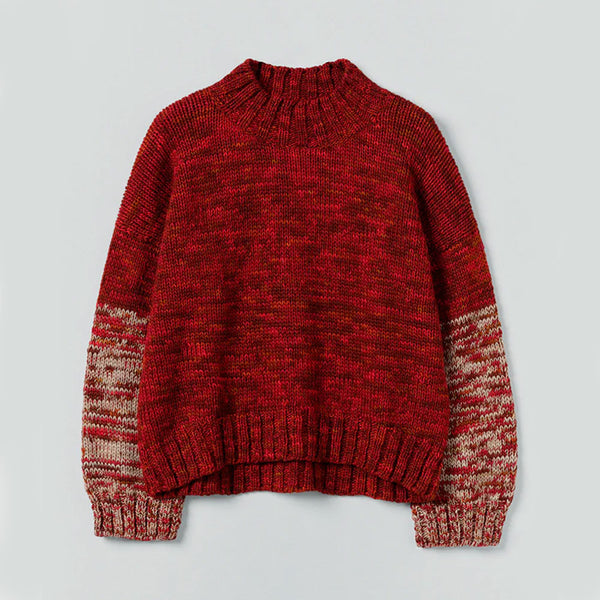Toast - Pull Col Montant - Rouge