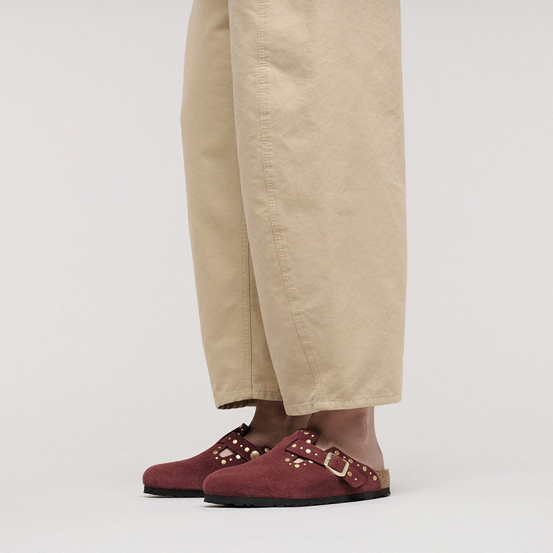 BIRKENSTOCK - Sabots Boston Rivet - Lit de pied souple - Zinfandel