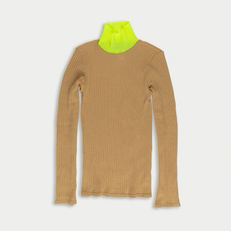 La Fetiche - Top Frederique - Camel & Jaune