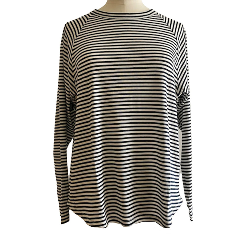 Sarahwear - T-Shirt en jersey rayé – Marine & Blanc