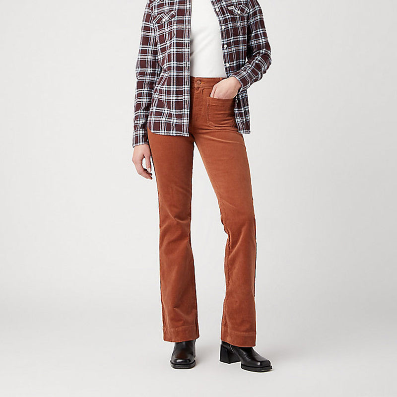 Wrangler - Pantalon Flare - Marron - Pantalon Merci Paris Wrangler - Pantalon Flare - Marron - Pantalon Merci Paris