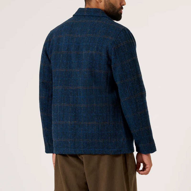 Universal Works - Veste Bakers Harris Tweed  - Marine