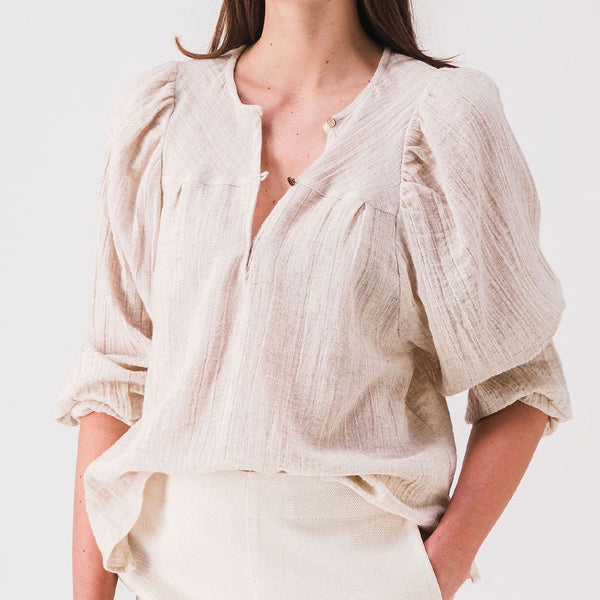 SIXSOEURS - Blouse Hael - Beige