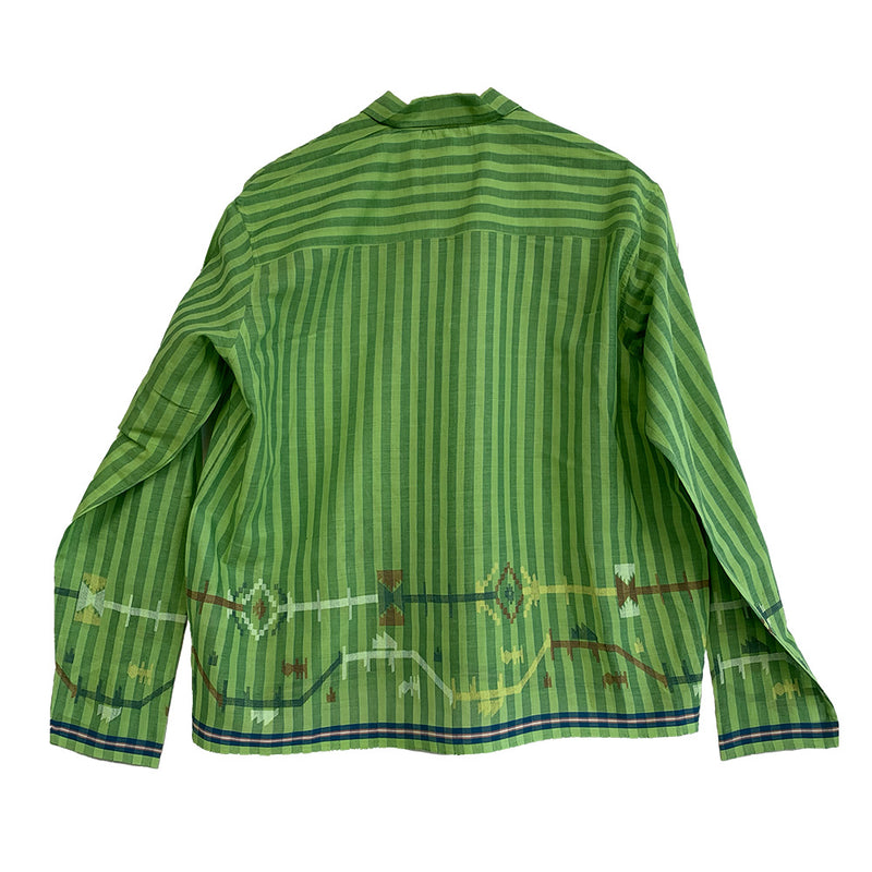 Harago - Chemise Stripy SS2543 - Vert