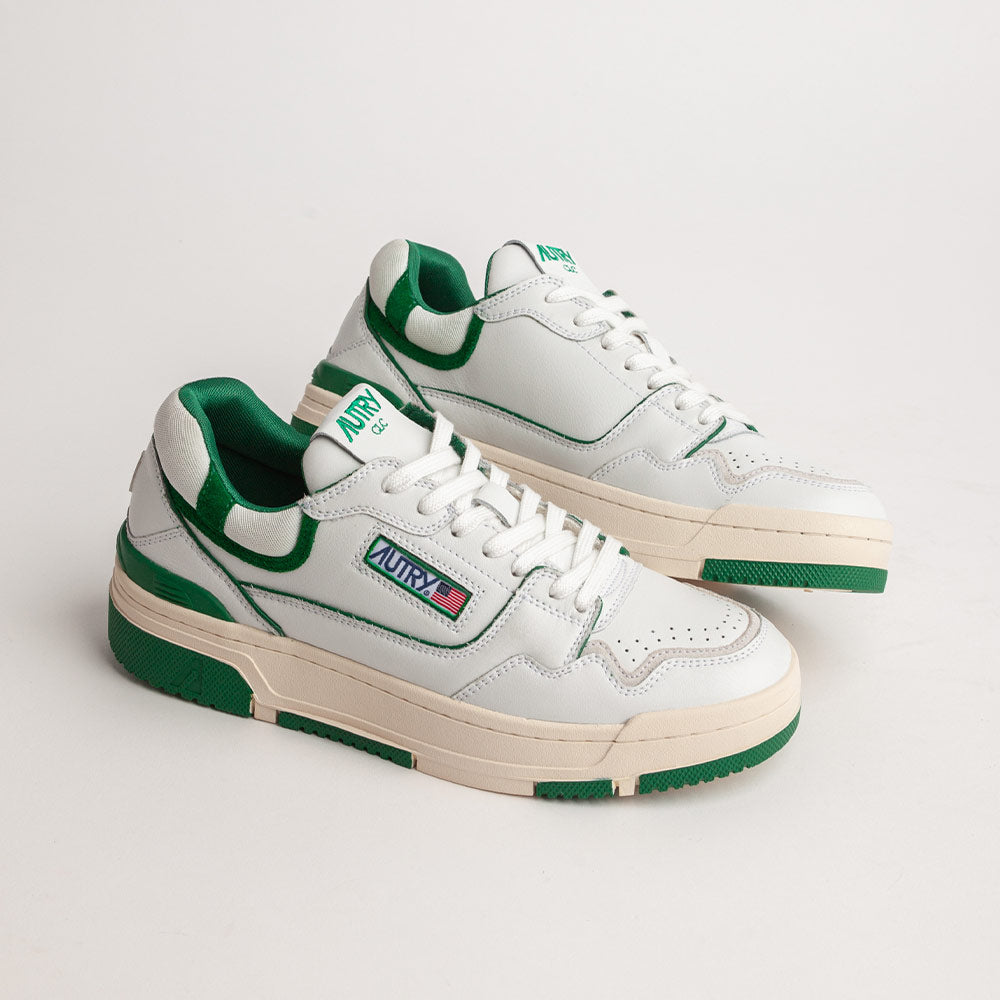 スニーカー AUTRY LOW CLC WHITE/PURPLE/DARK GREEN SNEAKER Autry Low Clc White/Purple/Dark Green Sneaker | Balardi