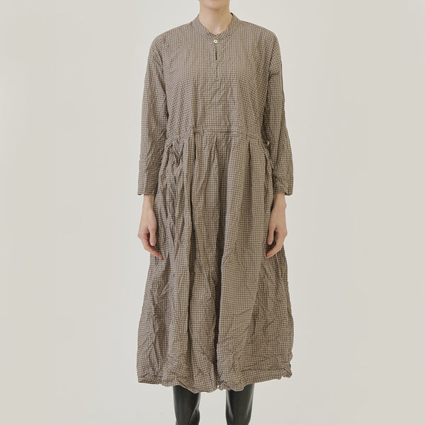 Pas de Calais -  Robe Mini Carreaux - Marron
