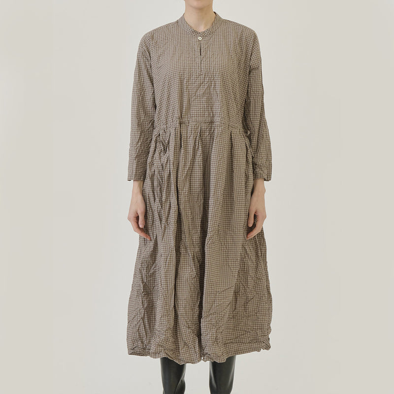 Pas de Calais -  Robe Mini Carreaux - Marron