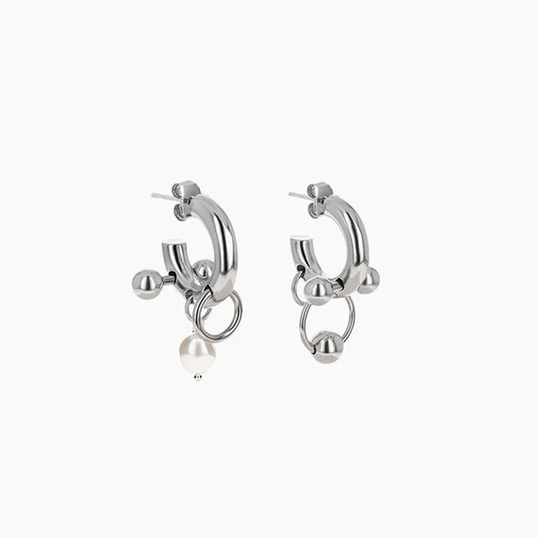 Justine Clenquet - Boucles d'oreilles Lisa - Palladium