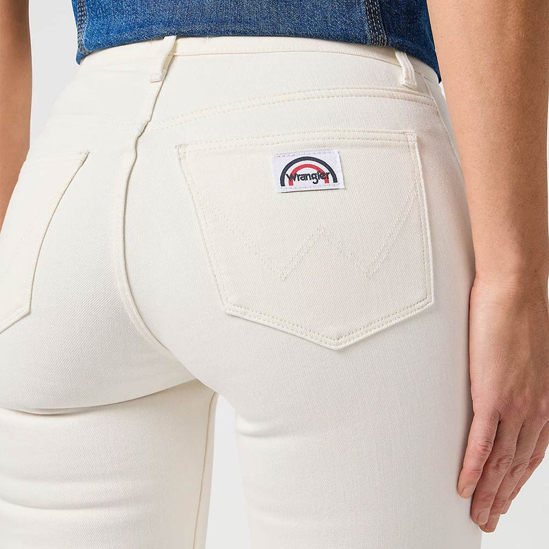 Wrangler - Jeans Flare - Worn White