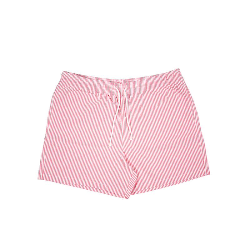 Bisous Skateboard - Short de bain rayures - Rose