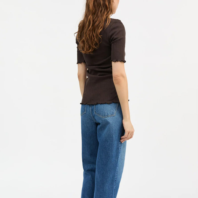 Skall Studio - T-Shirt Edie - Marron Foncé