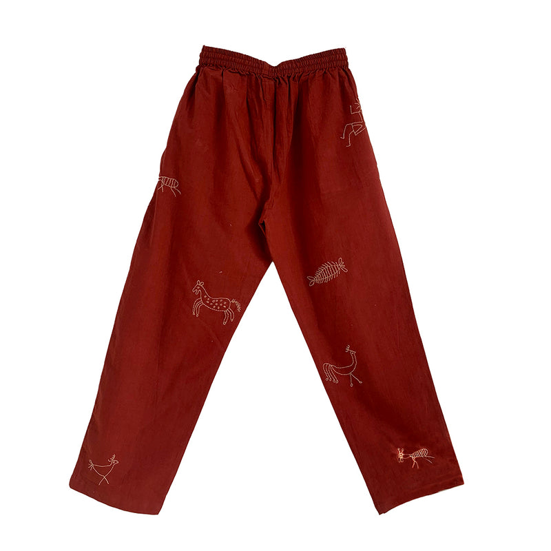 Harago - Pantalon Animals SS2558 - Terracotta