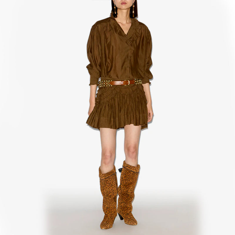 Isabel Marant - Blouse Pamias - Kaki Foncé