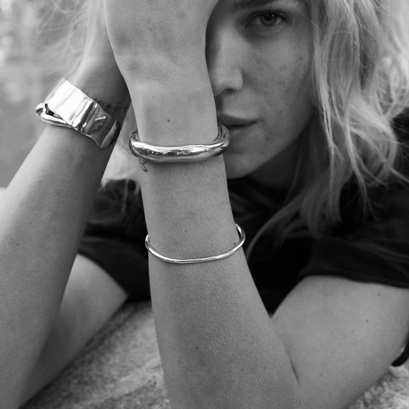 Mara Scalise - Bracelet Raw Thick Cuff - Gold
